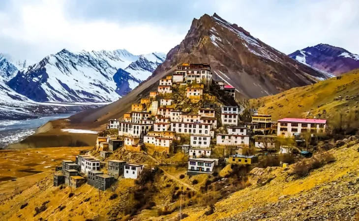 Kaza in Spiti Valley, covered on our Spiti circuit taxi tour