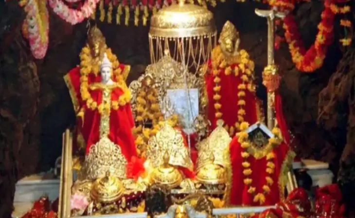 Mata Vaishno Devi shrine near Katra, reached by our Devi darshan taxi service